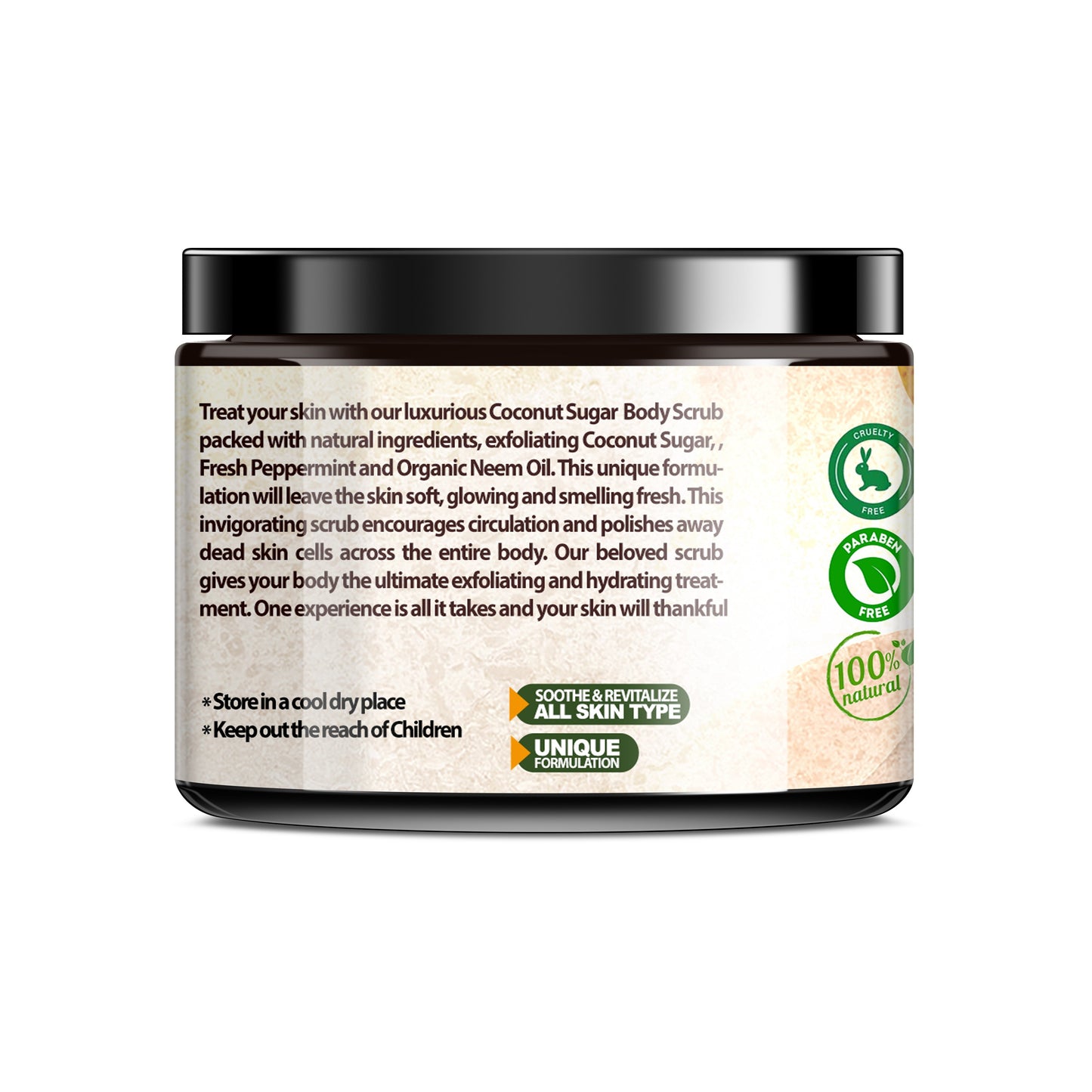 Coconut Sugar Body Scrub– 355g (12.50 oz)