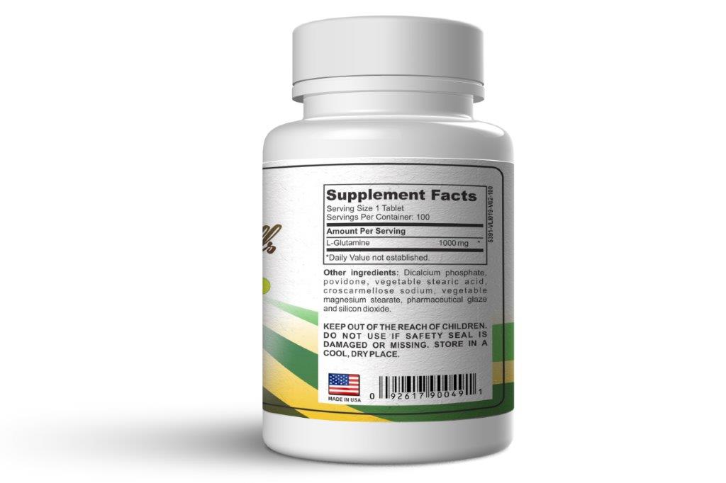 L-Glutamine 1000mg- 100 tabs