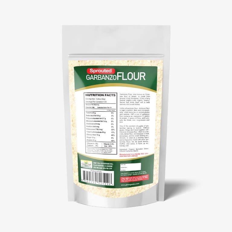 Garbanzo Flour - Sprouted & Organic -350g (12.35oz)