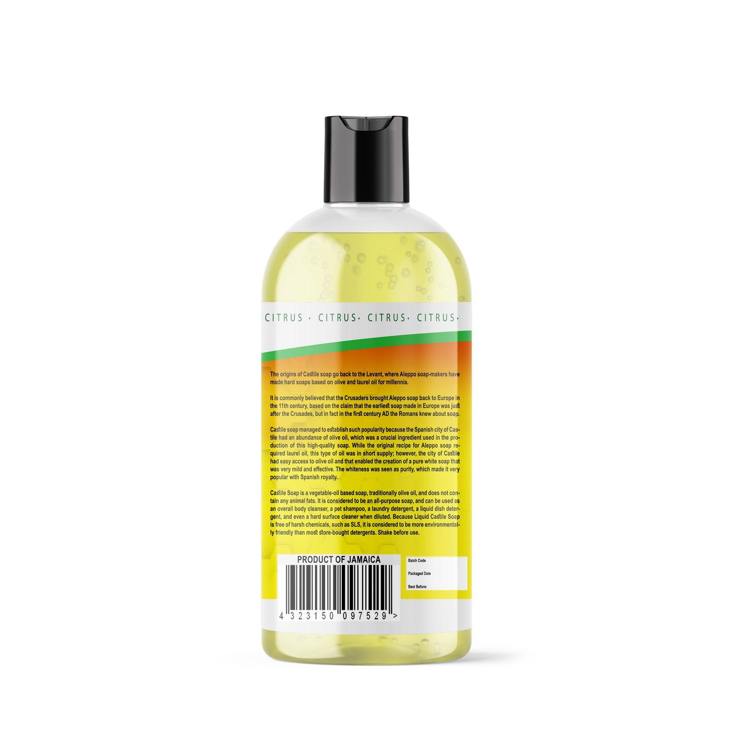 Castile Soap - Liquid - Citrus 473.17ml (16fl oz)