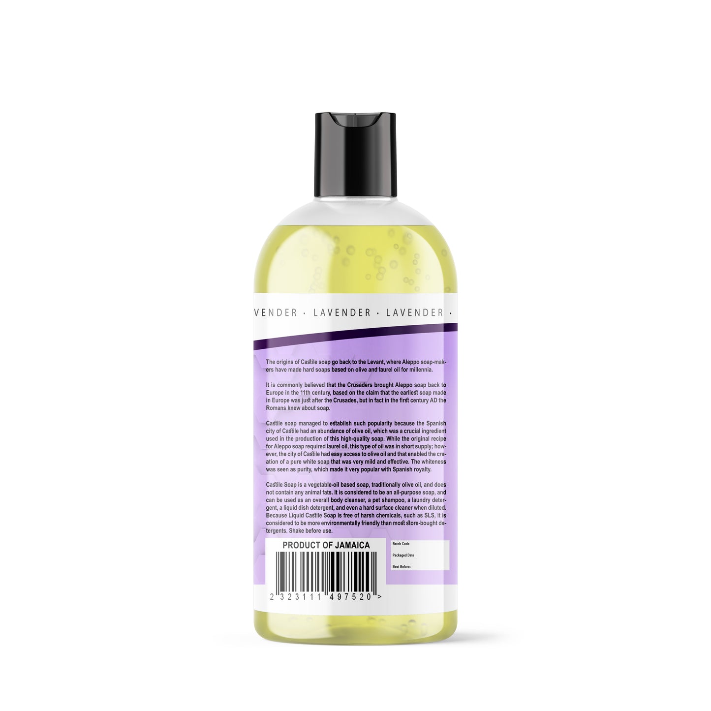 Castile Soap - Liquid - Lavender -473.17ml (16fl oz)