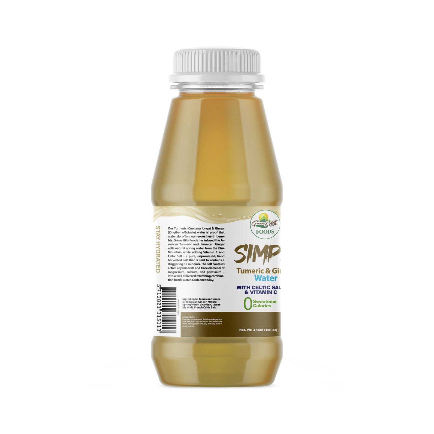 Simply 0 Turmeric & Ginger Water – 473ml (16fl oz)