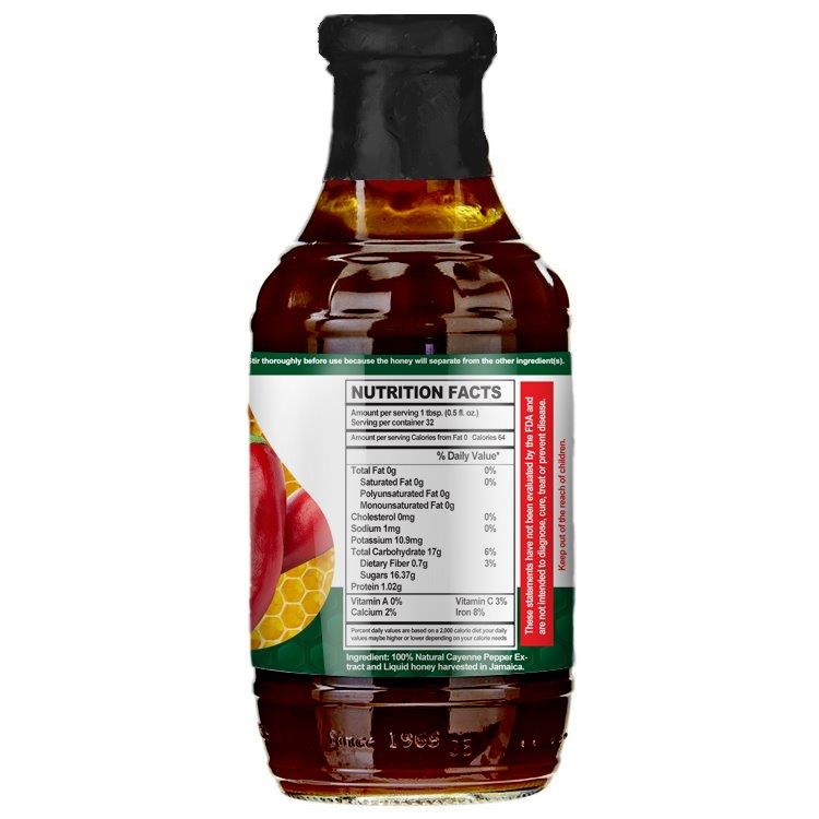 Bee Honey ( Jamaica) With Cayenne Pepper - 473ml (16fl oz)