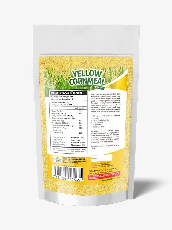 Yellow Cornmeal – Organic (Coarse) - 400g (14oz)