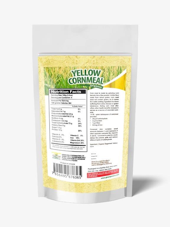 Yellow Cornmeal - Organic Fine - 400g (14oz)