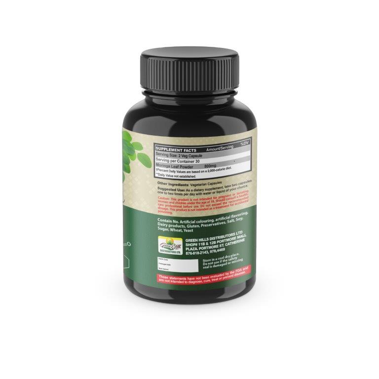 Moringa Leaf Powder – 400mg (60 Capsules)