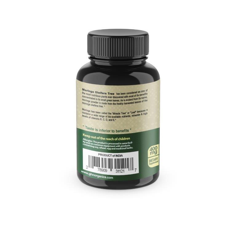 Moringa Leaf Powder – 400mg (60 Capsules)