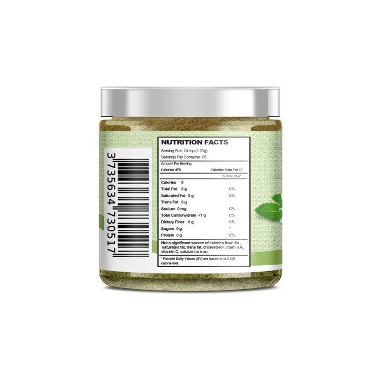 Stevia Leaf Powder ( Green in Colour) - 105g (3.70oz)