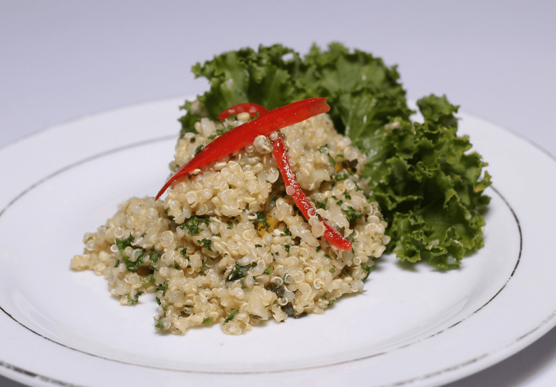 Quinoa Salad with Pineapple Ginger Dressing