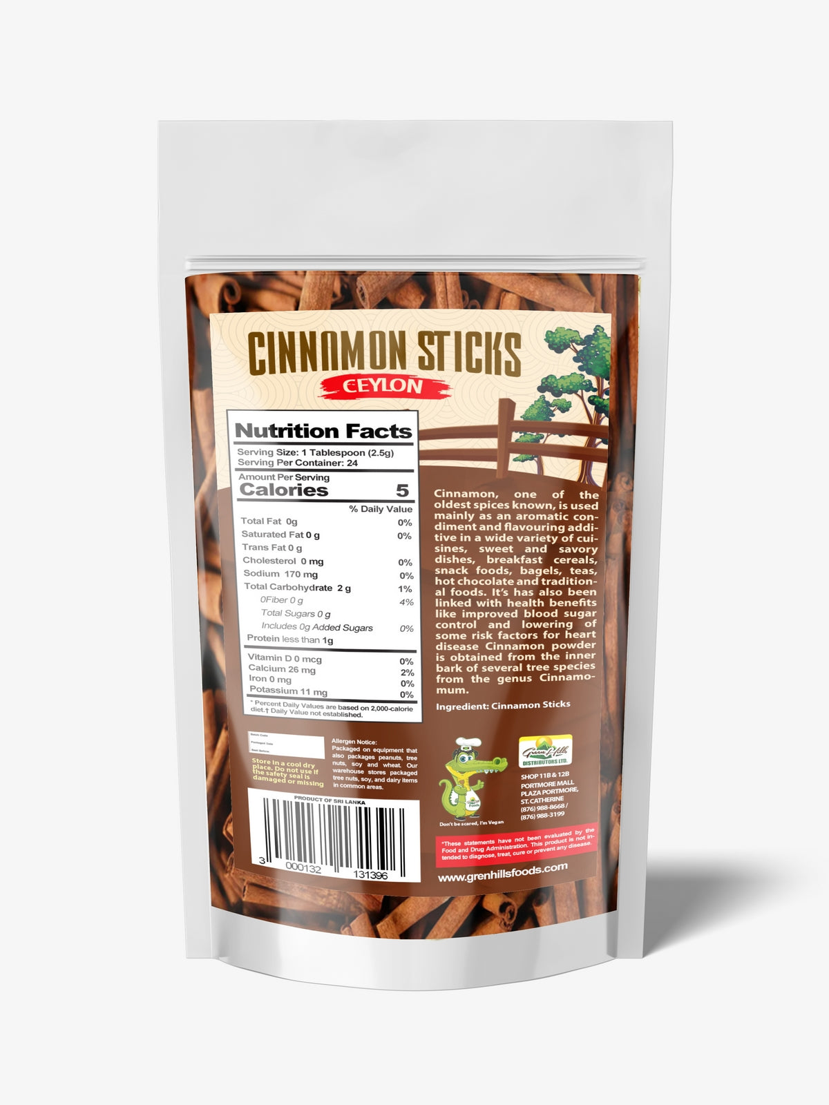 Cinnamon Sticks (Ceylon) – 60g (2.11oz)