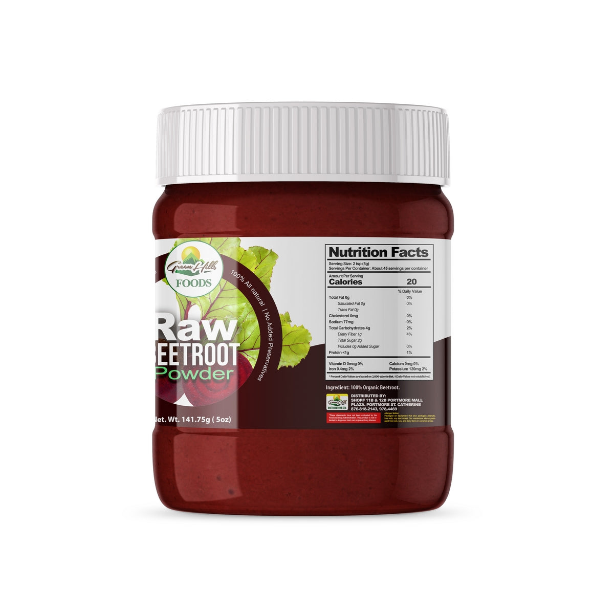 Beetroot Powder (Raw) –141.75g (5oz)