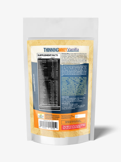 Thinning Whey Protein Powder ( Vanilla) – 530g (18.70oz)