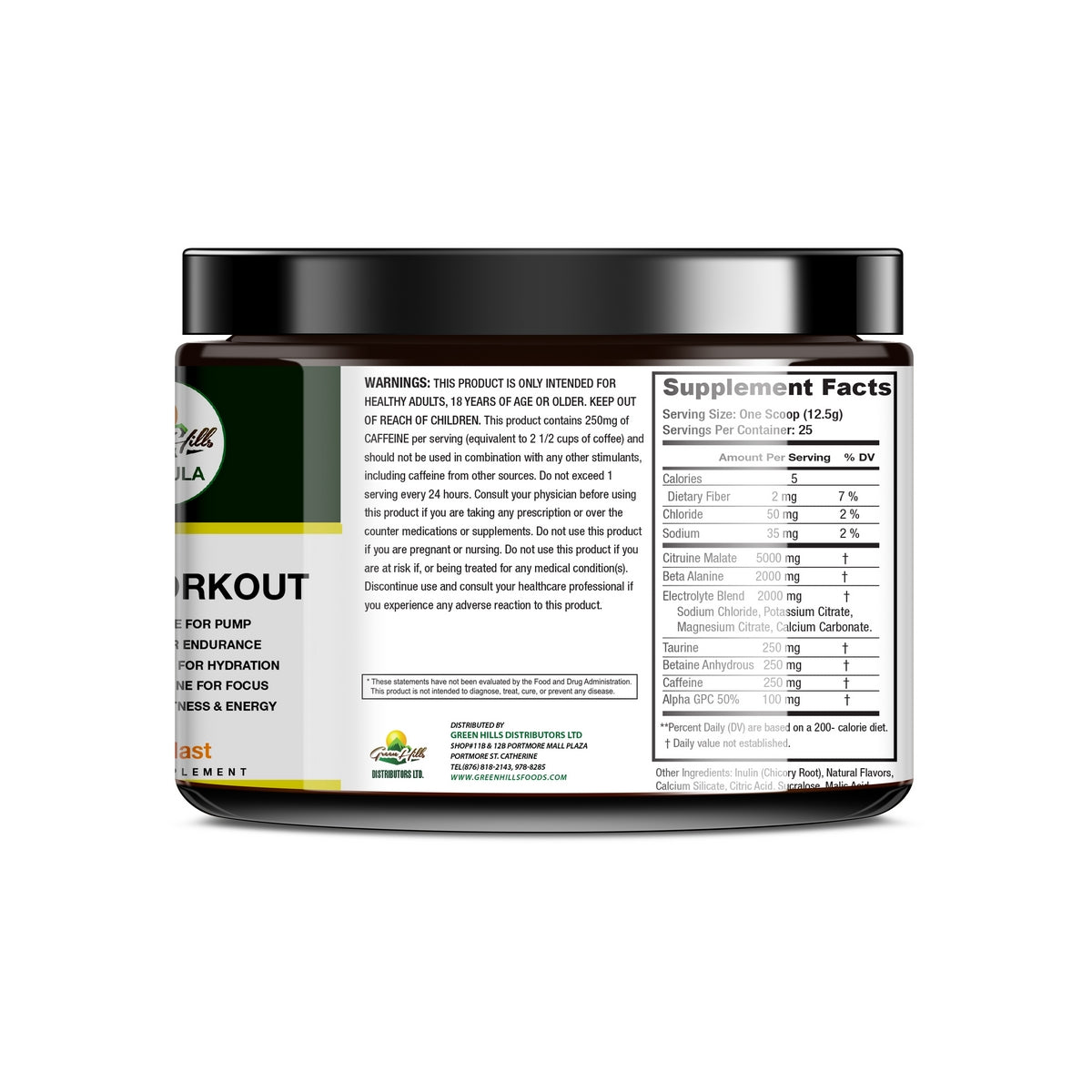 Pre - Workout - Citrus Blast  321.5g (11.02oz)