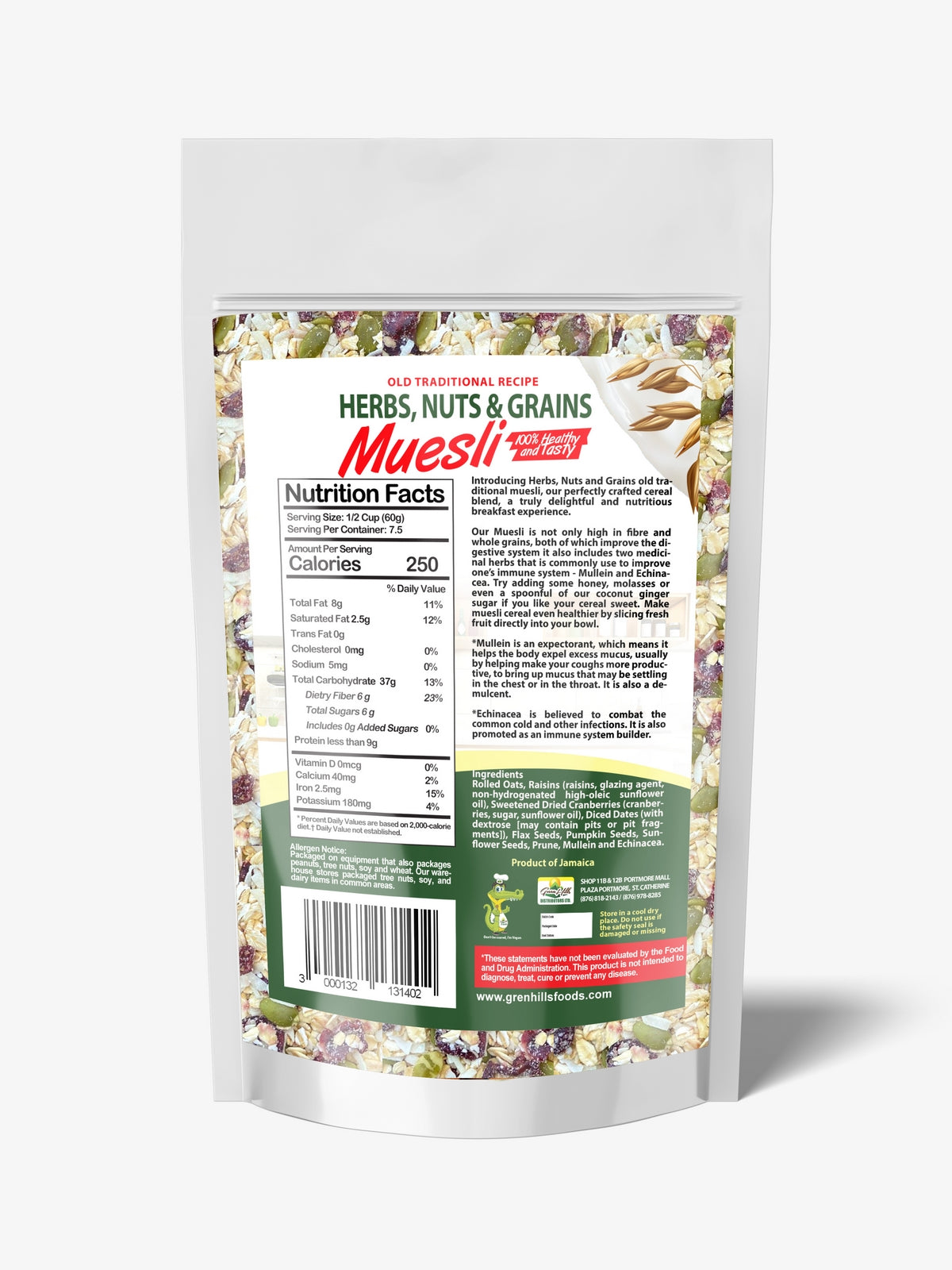 Herbs, Nuts & Grains Muesli 455.59g (16oz)