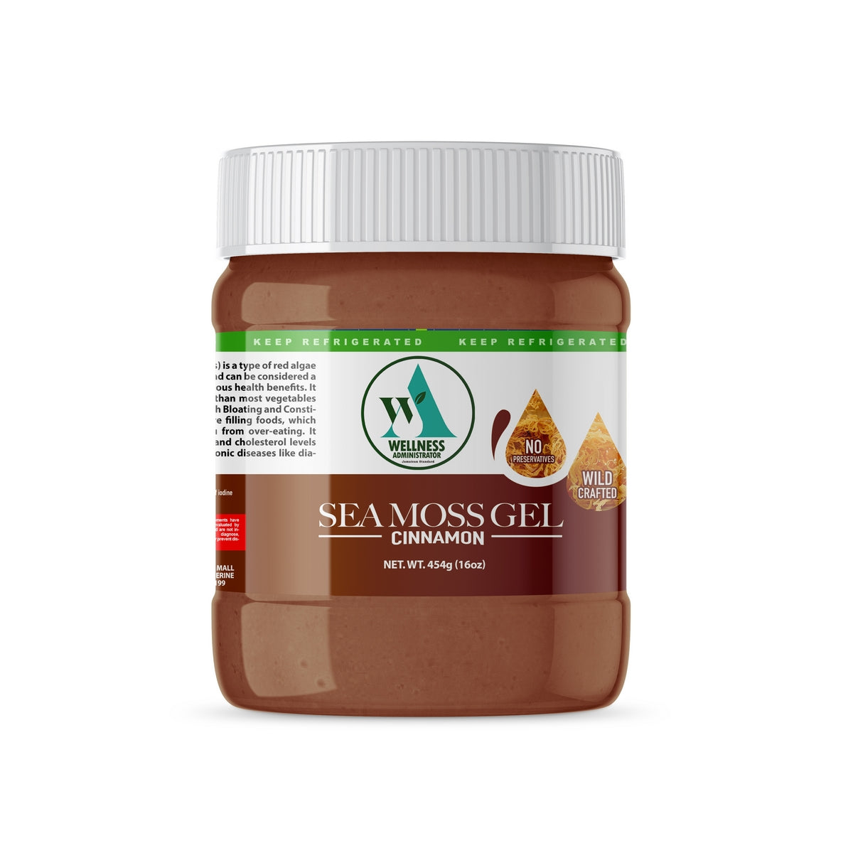 Sea Moss Gel – Cinnamon – 454g (16oz)