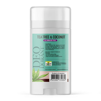 Deodorant (Tea Tree & Coconut) - Aluminum Free – 71g (2.5oz)