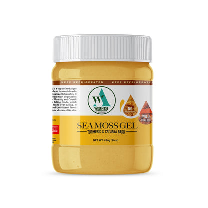 Sea Moss Gel – Turmeric & Catuaba Bark - 454g (16oz)