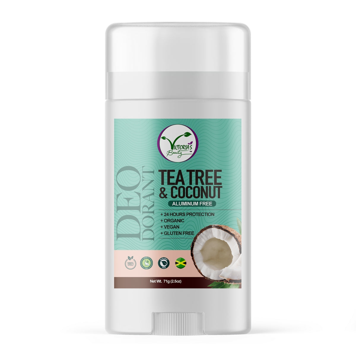 Deodorant (Tea Tree & Coconut) - Aluminum Free – 71g (2.5oz)