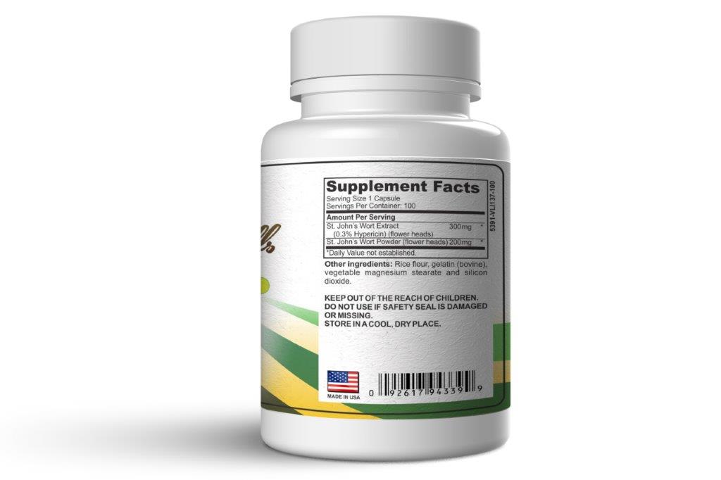 St. John's Wort 500mg - 100 caps