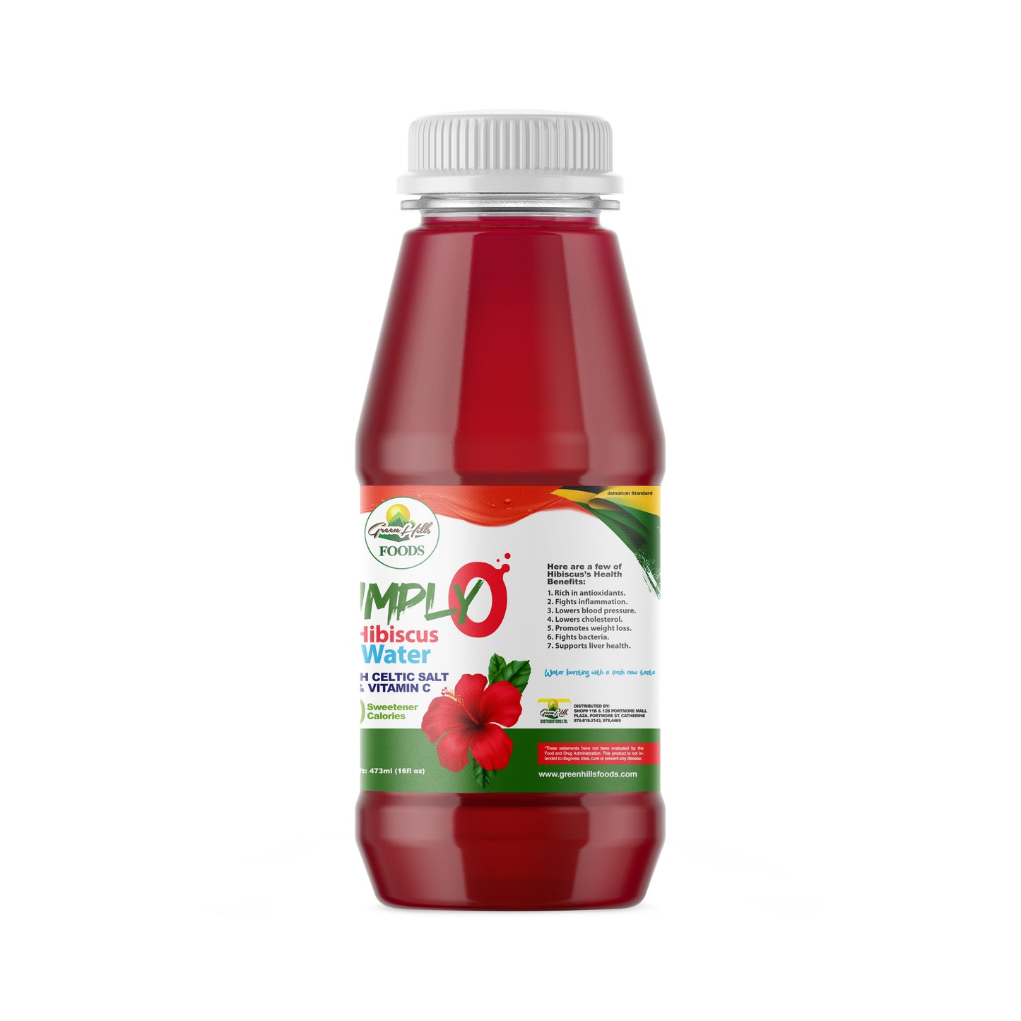 Simply 0 Hibiscus Water – 473ml (16fl oz)