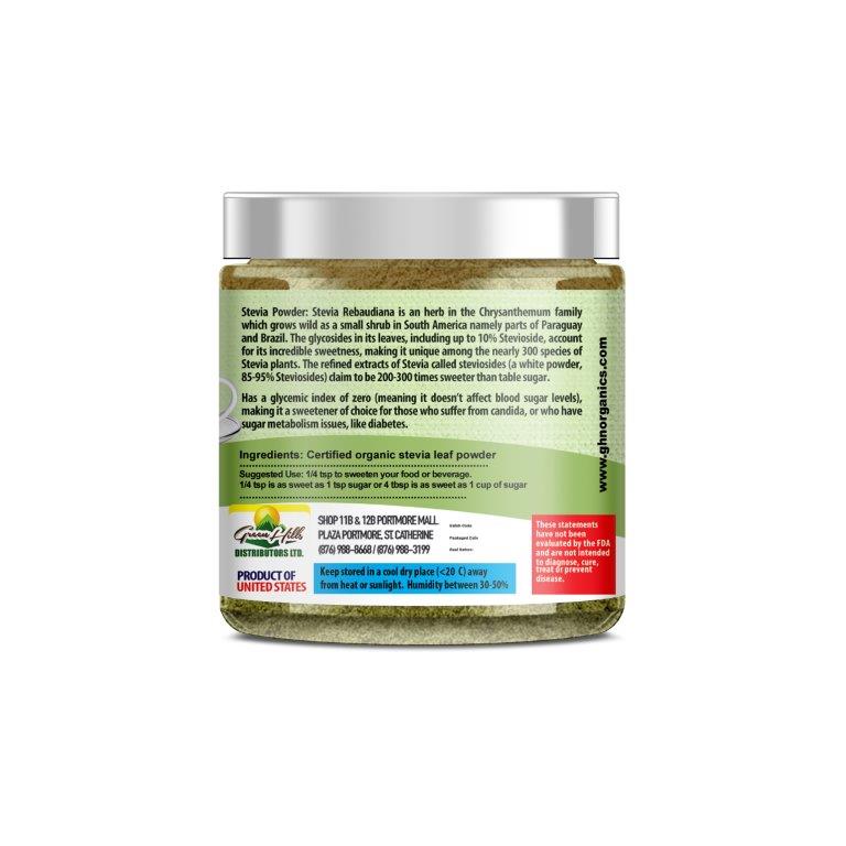 Stevia Leaf Powder ( Green in Colour) - 105g (3.70oz)