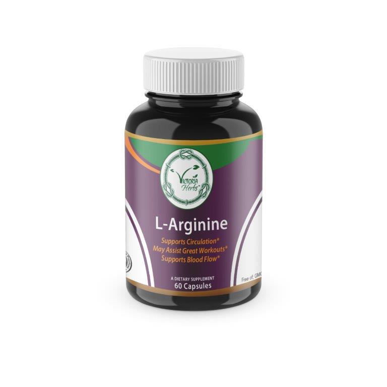 L-Arginine 500mg 60 v/caps