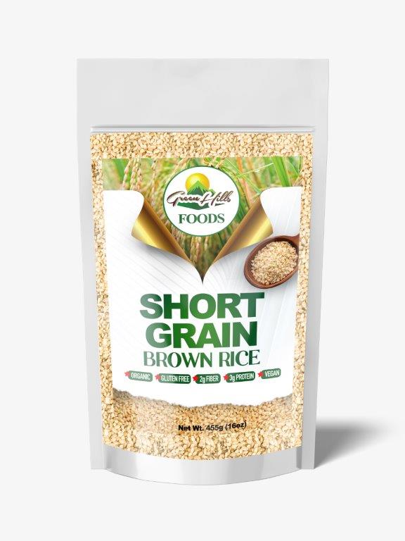 Rice Brown - Short Grain - 455g (16oz)