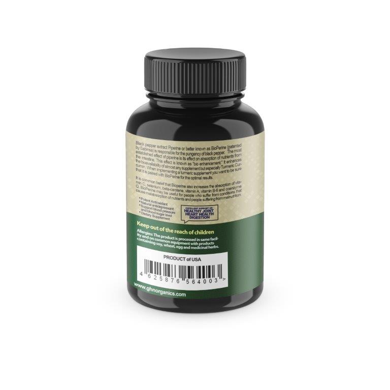 Turmeric Curcumin with Bioperine - 750mg - 60 Caps