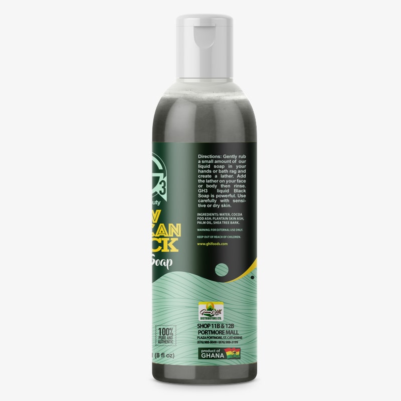 Black Liquid Soap - Raw – 355ml (12fl. oz)