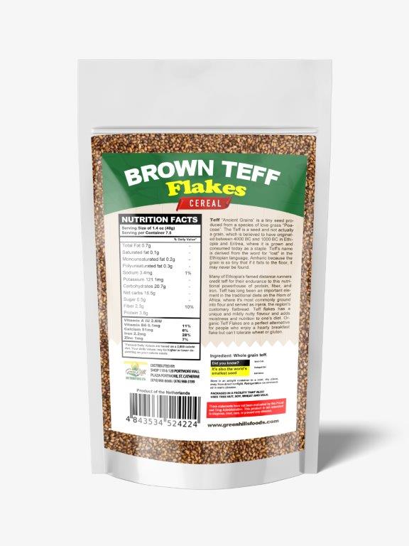 Teff Brown Flakes -300g (10.58oz)