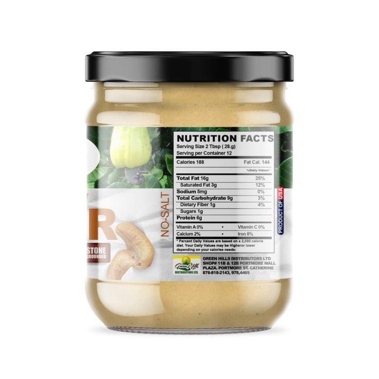 Cashew Butter - Organic - 340g (12oz)