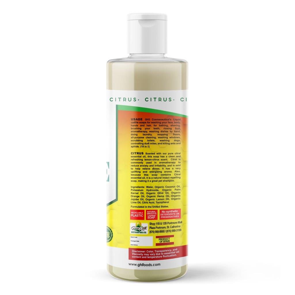 Castile Soap - Liquid - Citrus 473.17ml (16fl oz)