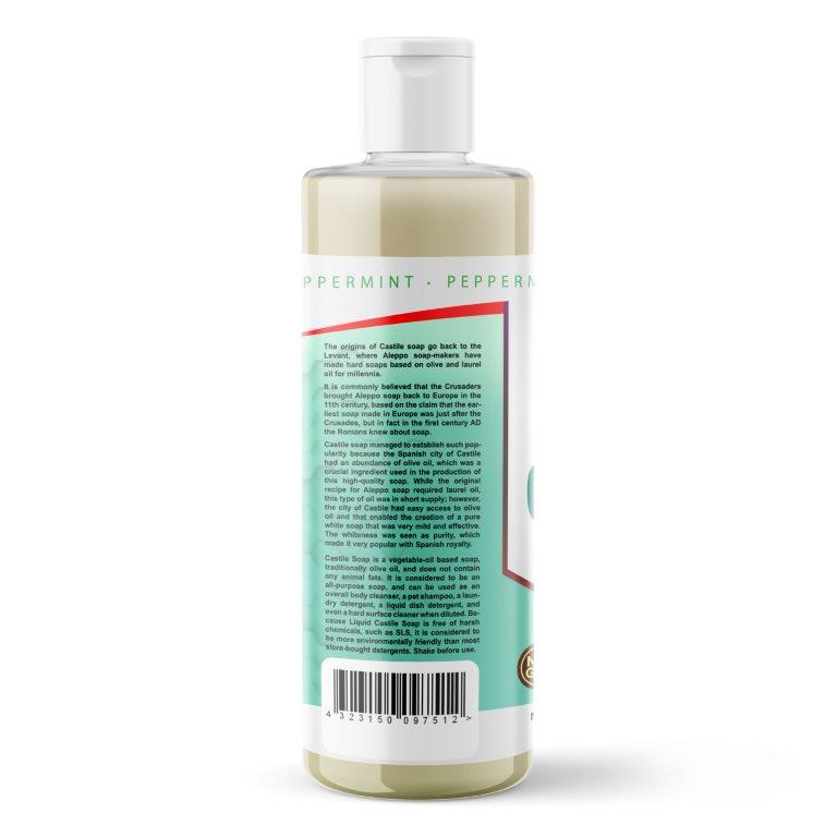 Castile Soap - Liquid - Peppermint 473.17ml (16fl oz)