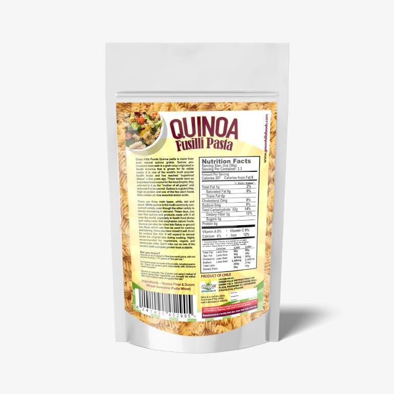 Quinoa Fusilli Pasta (Organic) -190g (6.7oz)