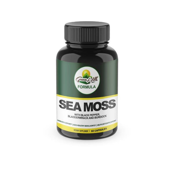 Sea Moss with Black Pepper, Bladderwrack and Burdock - 60 caps