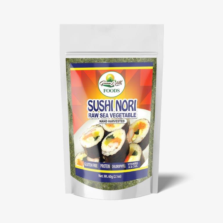 Nori - Whole Leaf - Raw ( 7 Sheets) -60g (2.10oz)