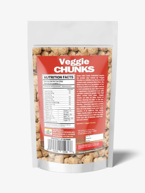 Veggie Chunks - TVP - 200g (7.05oz)